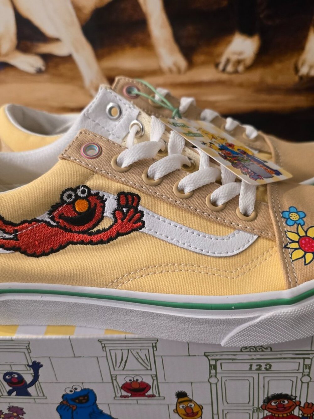 VANS x Sesame Street Elmo Old Skool Sneakers Shoes Women's Sz 7.5 US NEW RARE - Picture 3 of 16